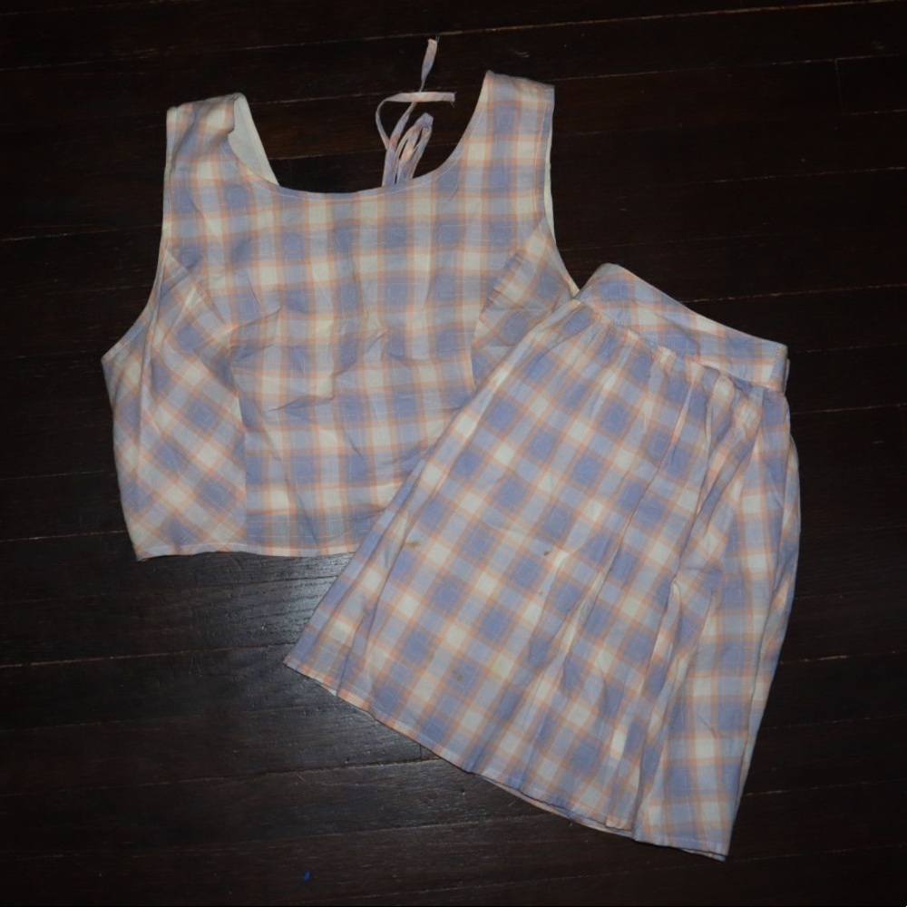 Pastel Plaid Set